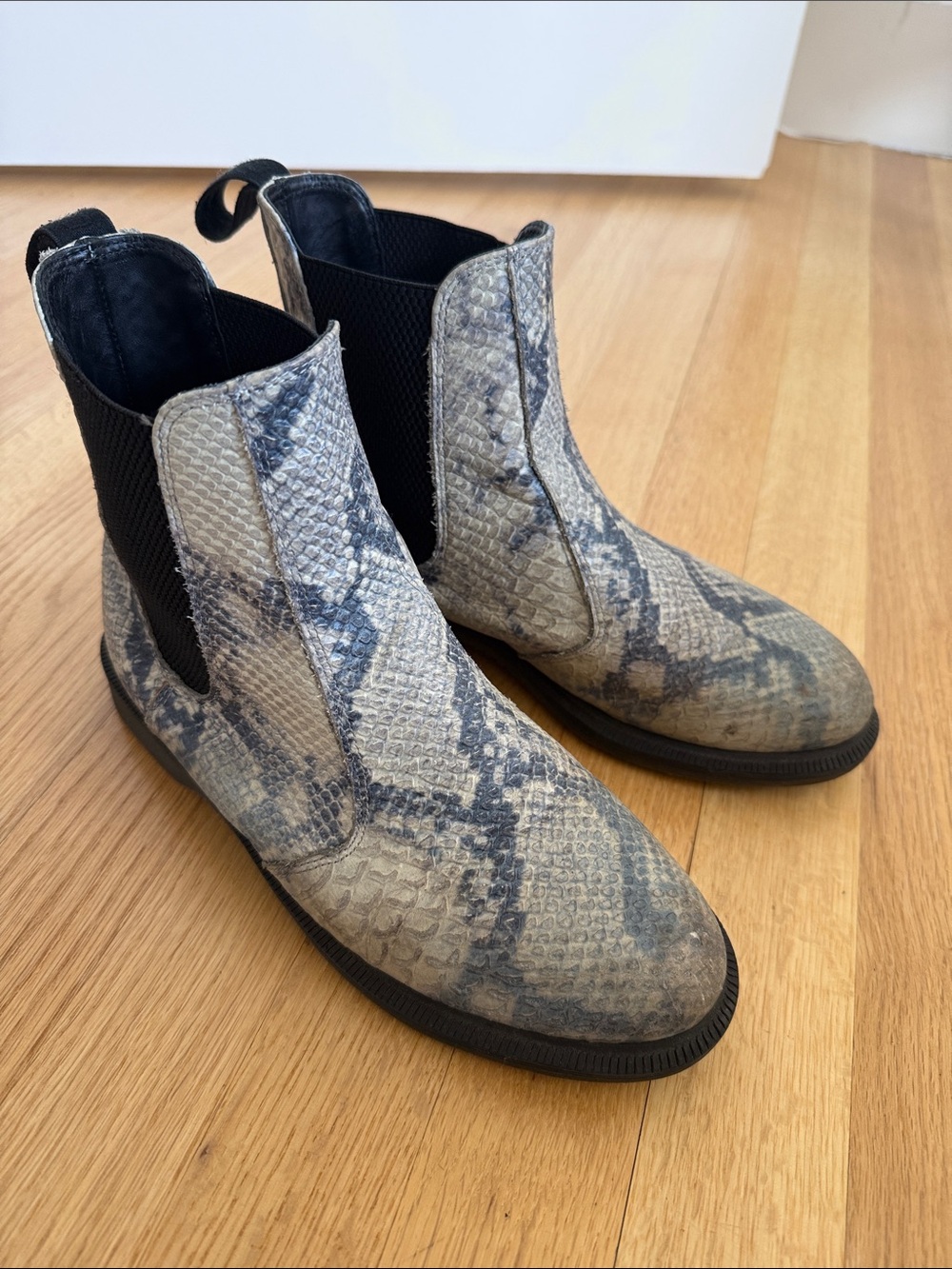 Dr. Martens Flora Snake Embossed Chelsea Boot